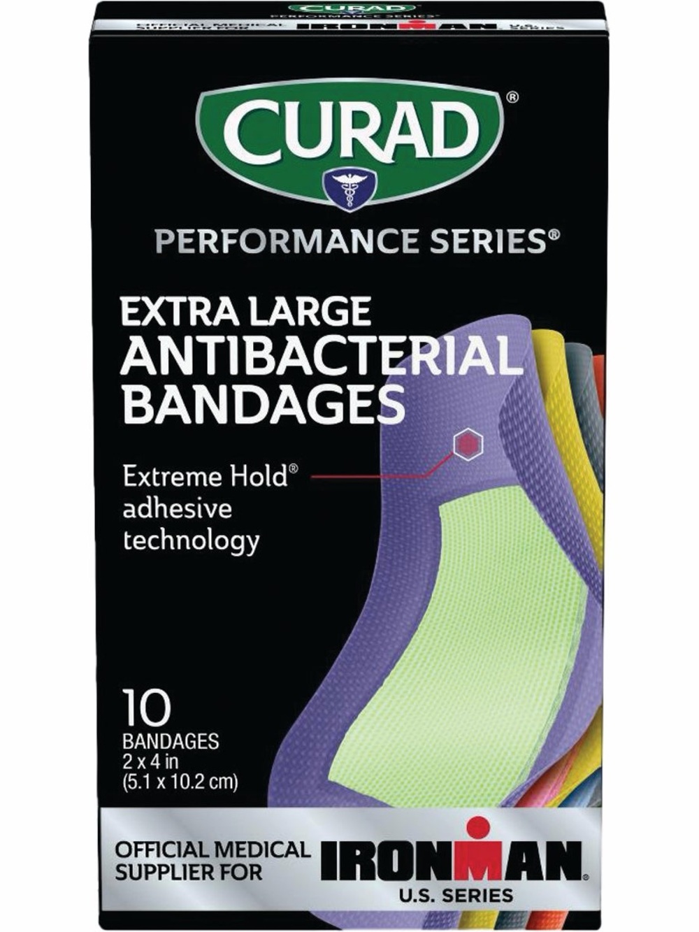 Extra Large Antibacterial Bandages - Multicolor